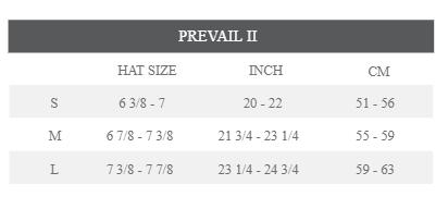 Specialized Prevail Size Chart